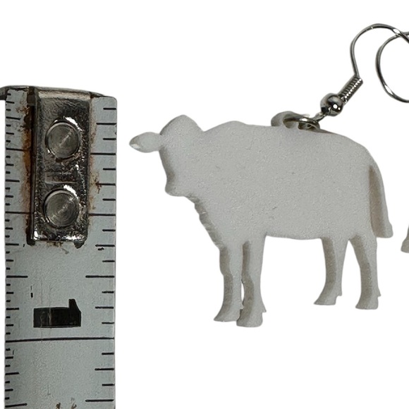 Cow print earrings-cow shaped - Picture 4 of 5